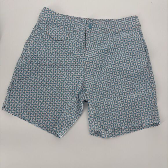 J. Crew Men's Eco Pool Short‎ Swimwear  Waist Performance Size 29 Triangle Print - Picture 1 of 8